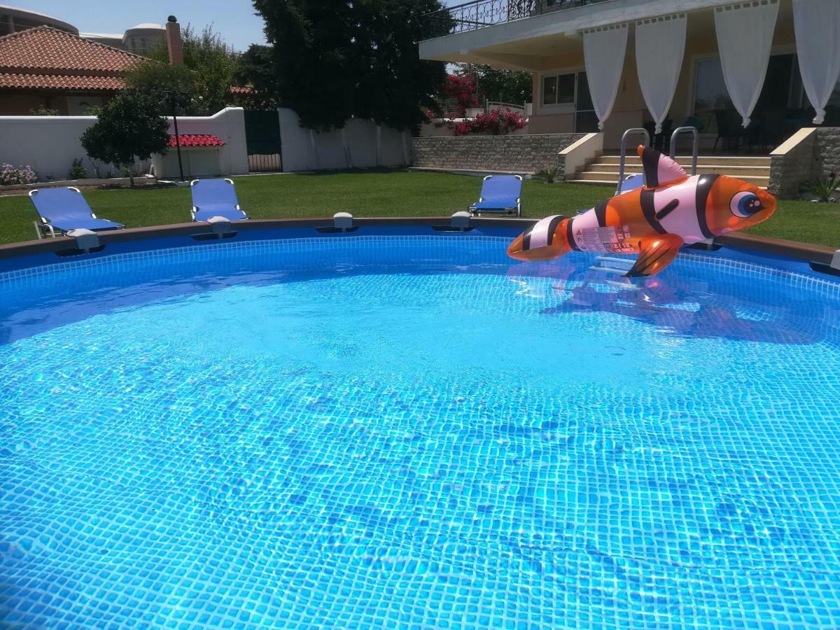 Marathon Beachside Villa 100M From The Beach Schinias Esterno foto